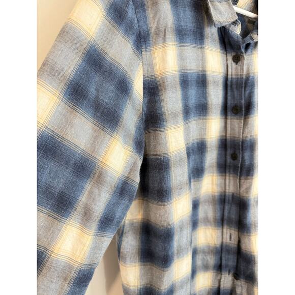 Pendleton Size Large Shirt Long Sleeve Blue Plaid Button Up Classic Fit - Picture 4 of 5